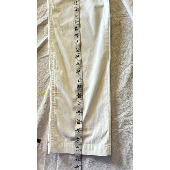 Chico’s Women’s White Cotton Blend Pants Size 1 Regular - Picture 4 of 7